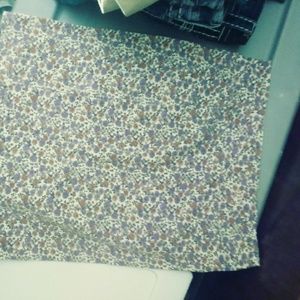 Floral above waist mini skirt